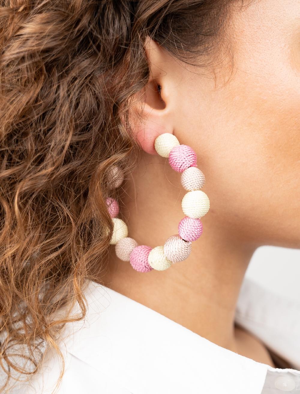 Lott. Gioielli Roze Oorbellen Creool Globe L