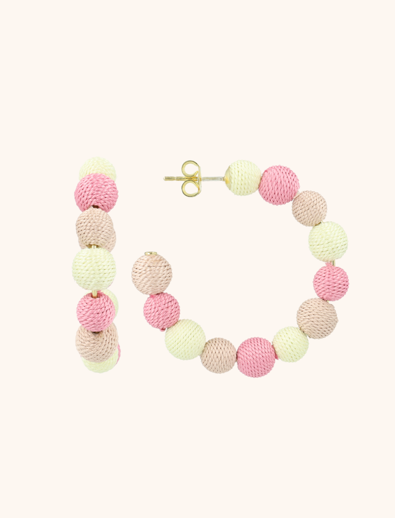 lott. gioielli Roze Oorbellen Creool Globe L