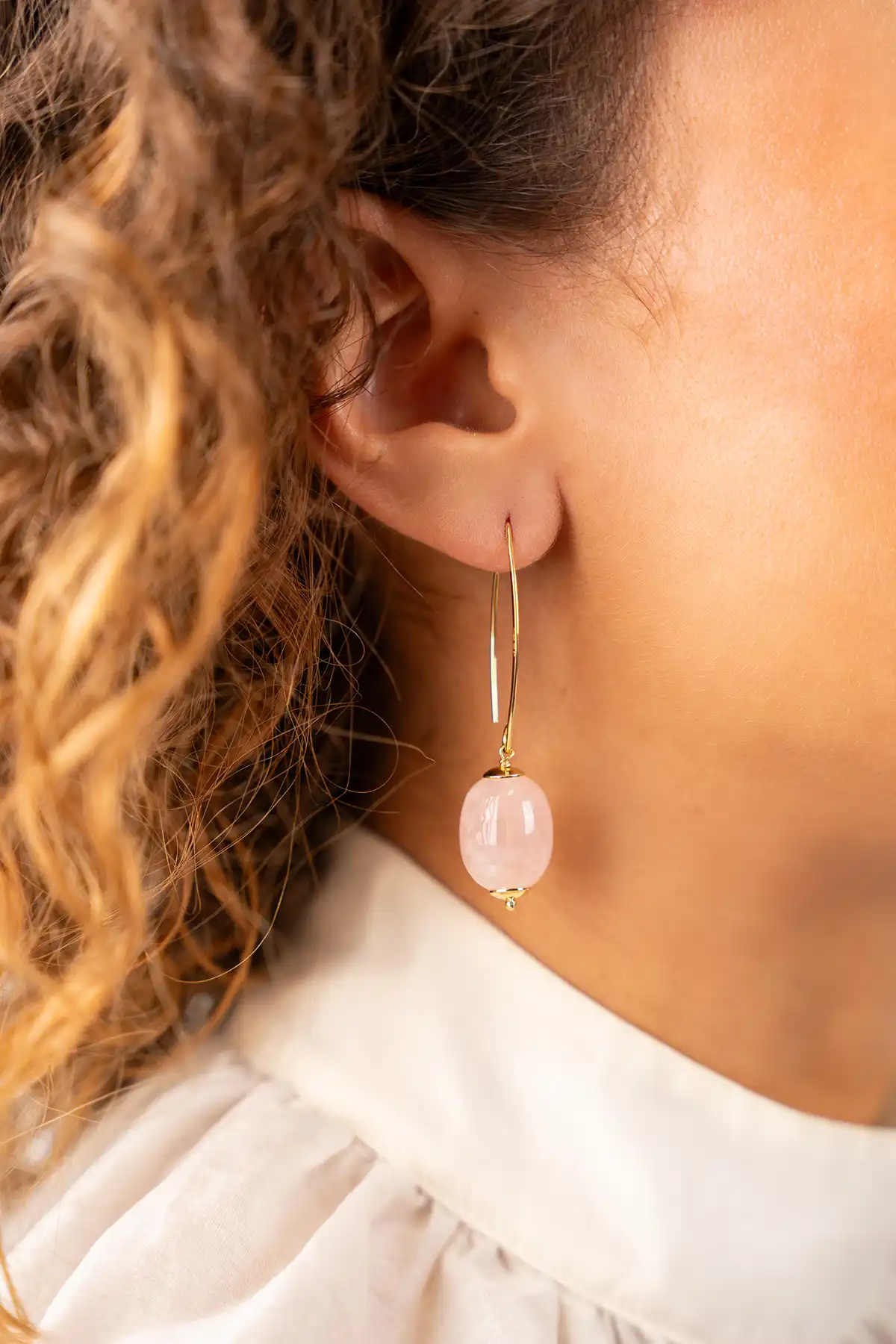 Lott. Gioielli Roze Oorbellen Ovoid