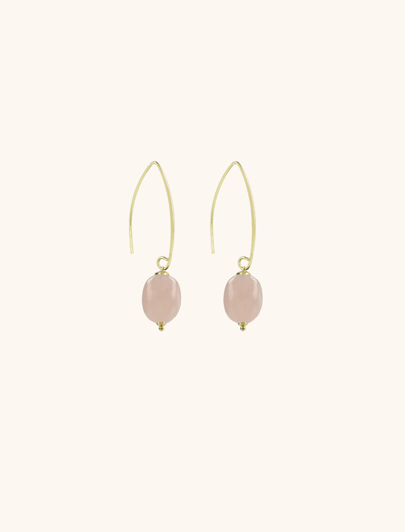 lott. gioielli Roze Oorbellen Ovoid