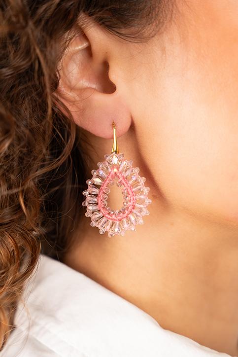Lott. Gioielli Roze Oorbellen Robin Druppel S