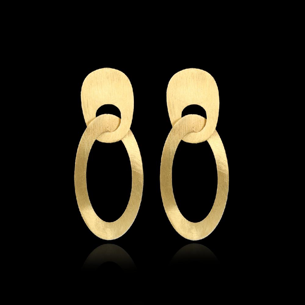 Lott. Gioielli Satin Oorbellen Asymmetrisch Ovaal L