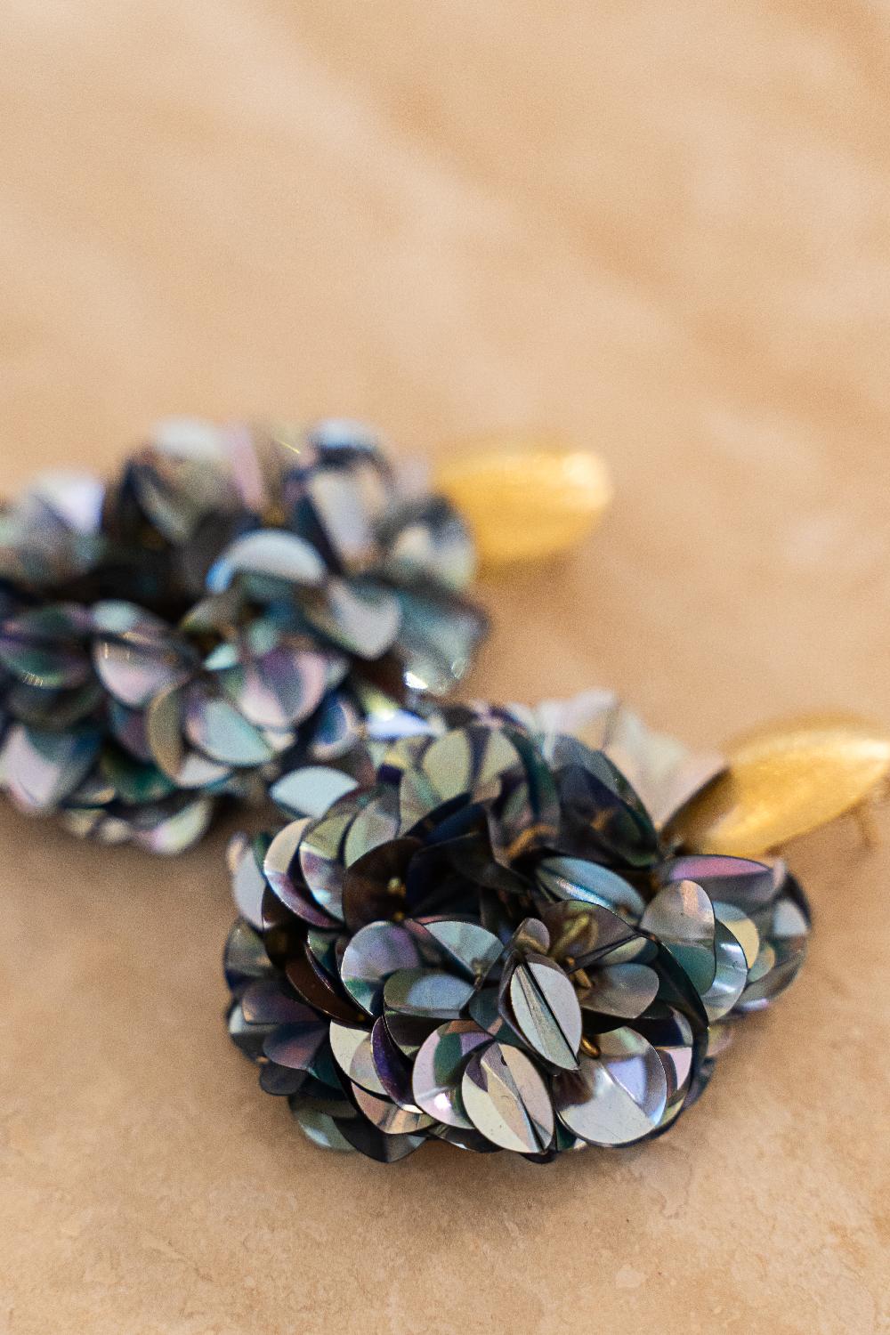 Lott. Gioielli Sequin Oorbellen Holo Zilver Ovaal M