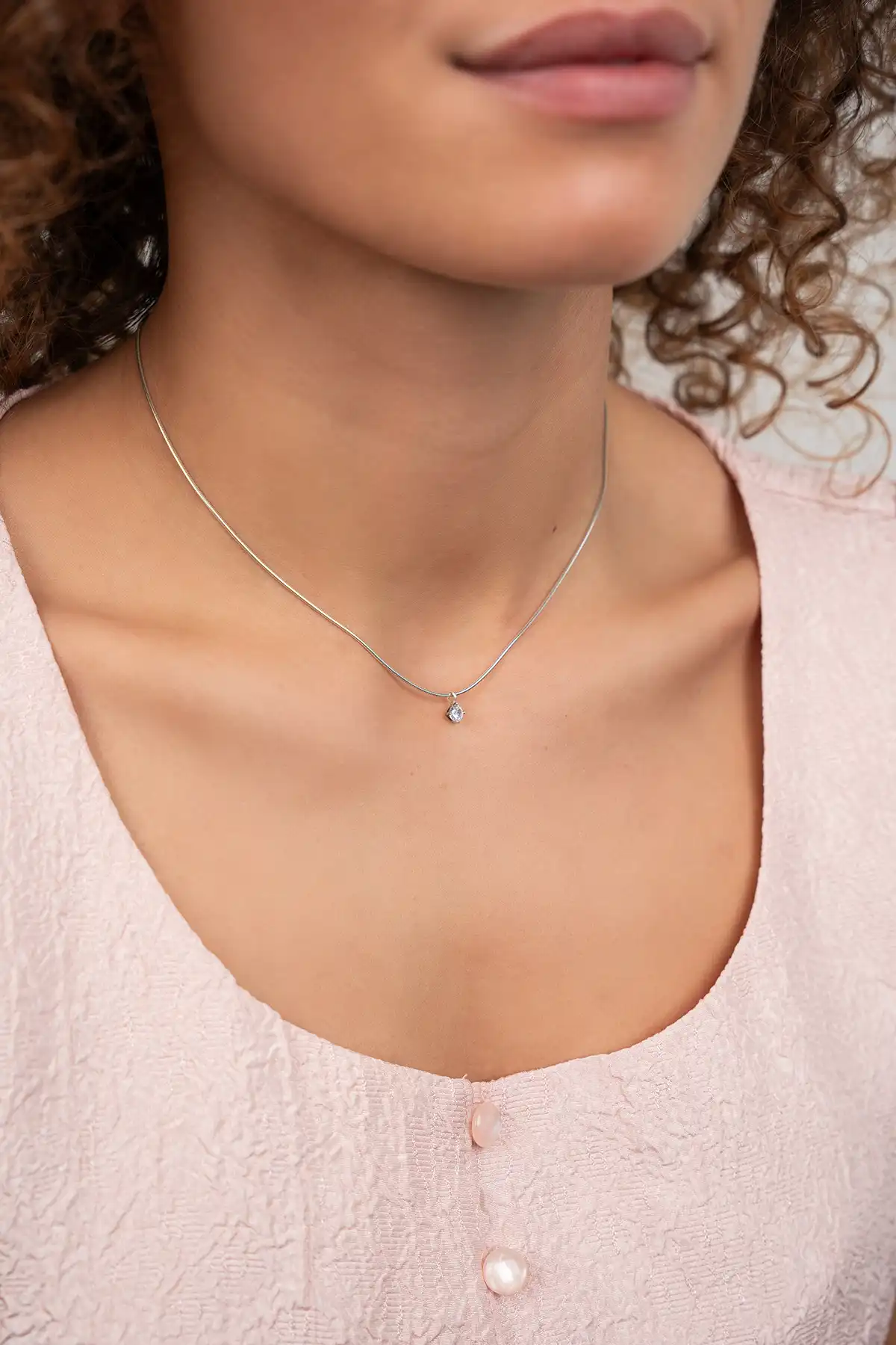 Lott. Gioielli Silver Ketting Mette Small Diamond
