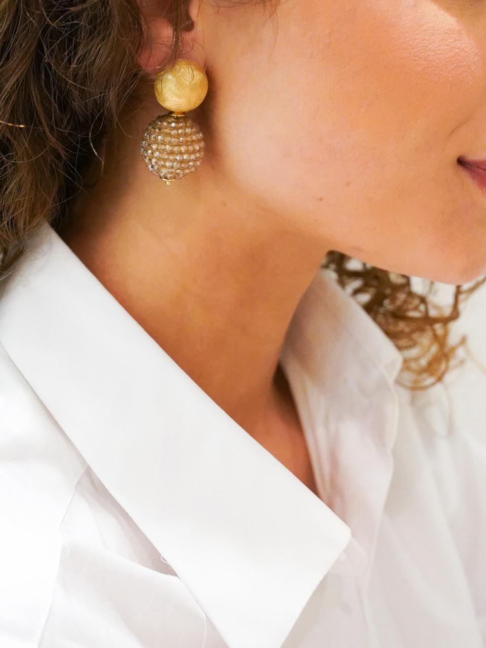 Lott. Gioielli Soft Champagne Oorbellen Globe L