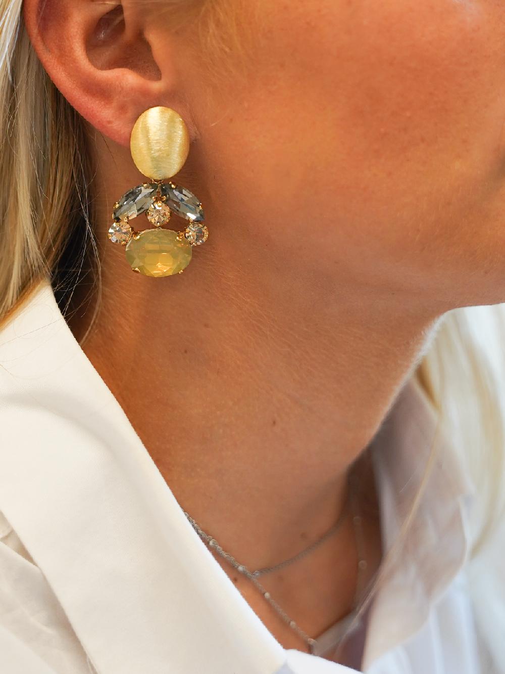 Lott. Gioielli Strass Oorbellen Claire Sand