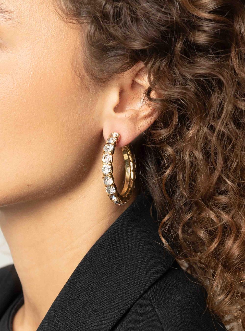 Lott. Gioielli Strass Oorbellen Julliette Creool