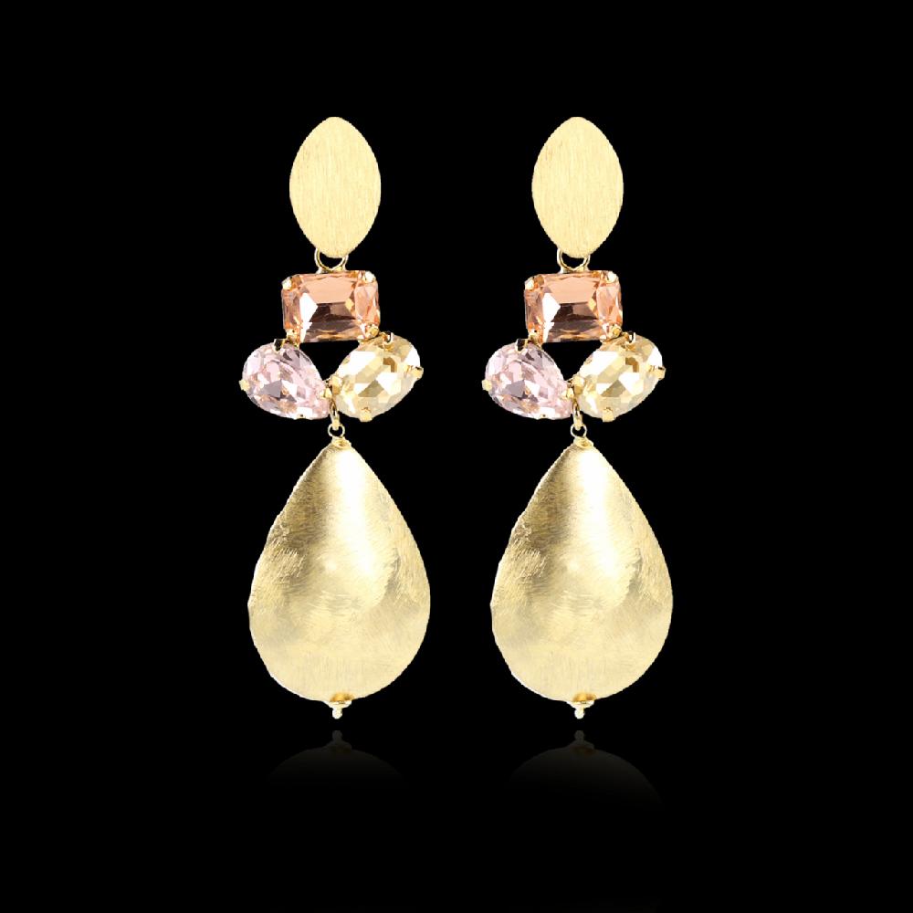 Lott. Gioielli Strass Oorbellen Meike Vintage XL