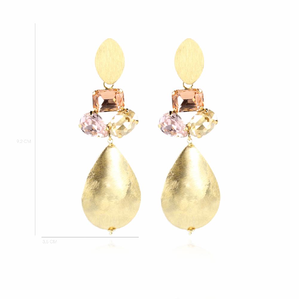 Lott. Gioielli Strass Oorbellen Meike Vintage XL