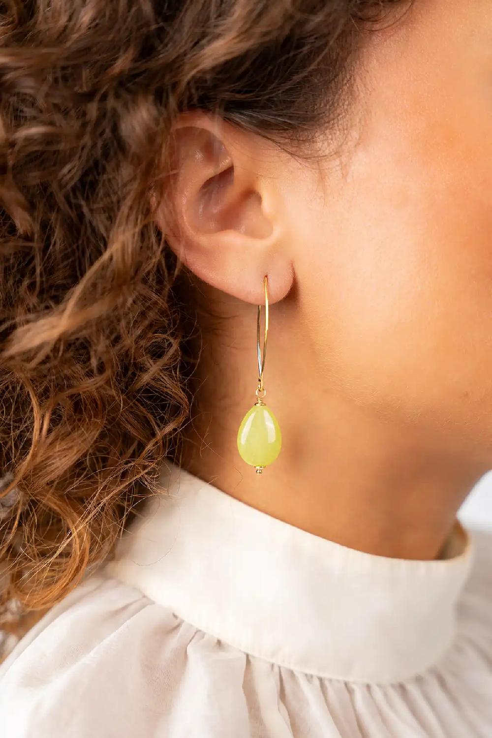 Lott. Gioielli Zacht Limoen Oorbellen Drop S