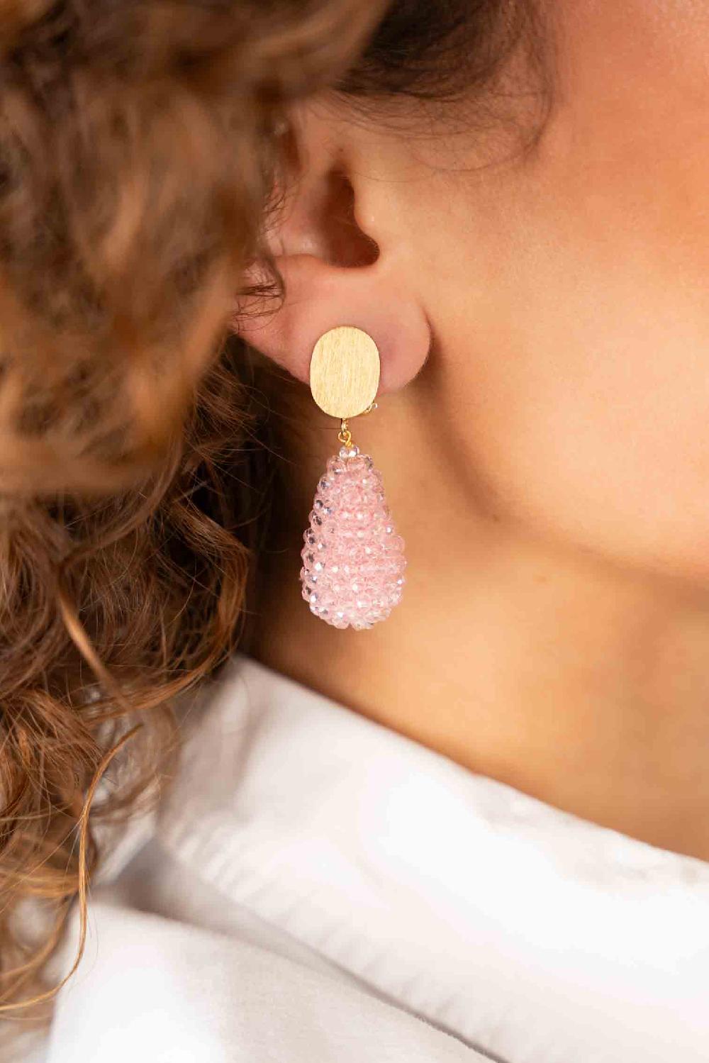 Lott. Gioielli Zacht Roze Oorbellen Amy Cone S Clip