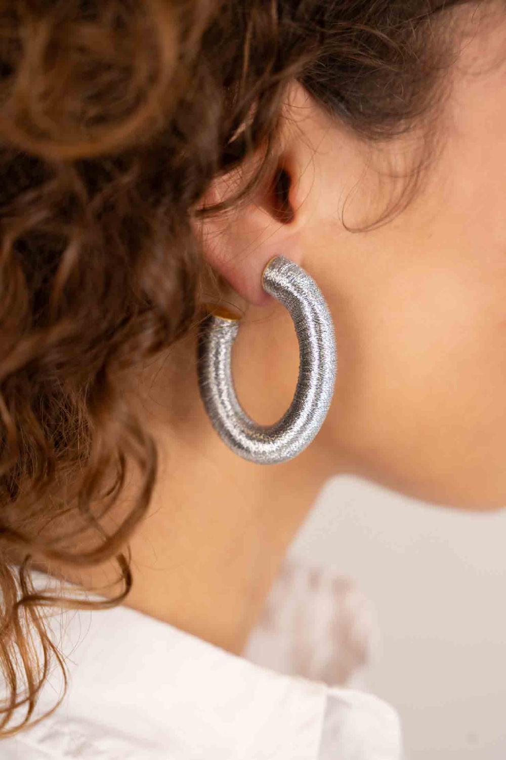 Lott. Gioielli Zilveren Oorbellen Creool Amara L