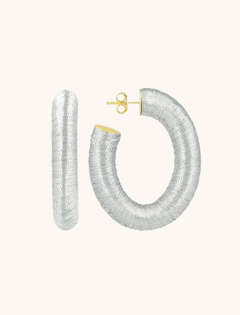 lott. gioielli Zilveren Oorbellen Creool Amara L