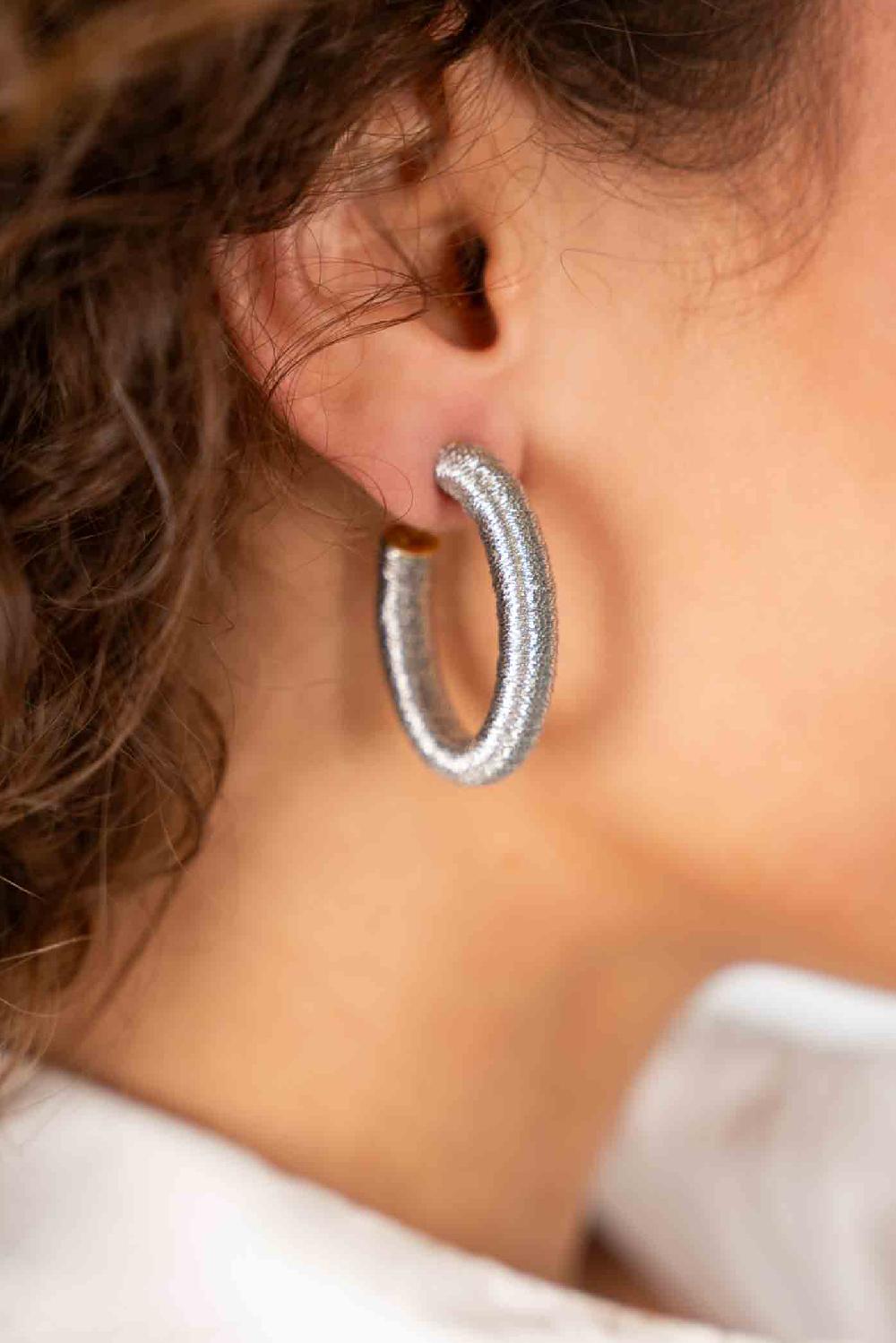 Lott. Gioielli Zilveren Oorbellen Creool Amara M