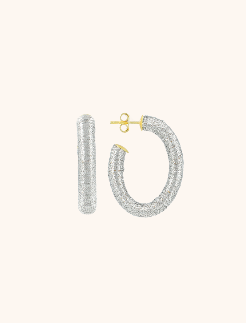 Lott. Gioielli Zilveren Oorbellen Creool Amara M