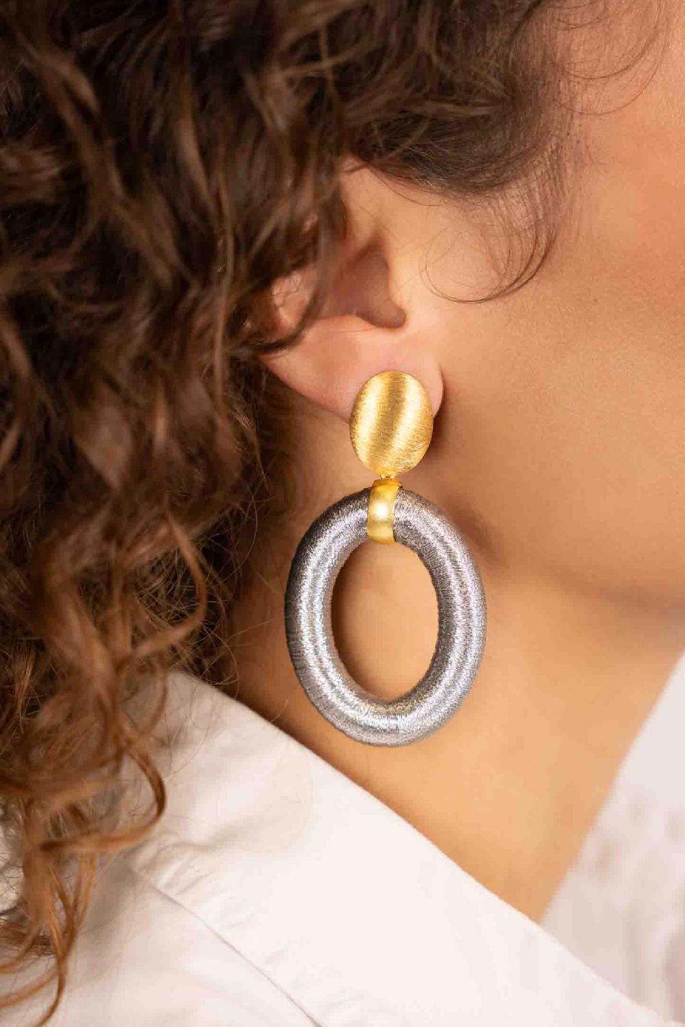 Lott. Gioielli Zilveren Oorbellen Faye Ovaal L