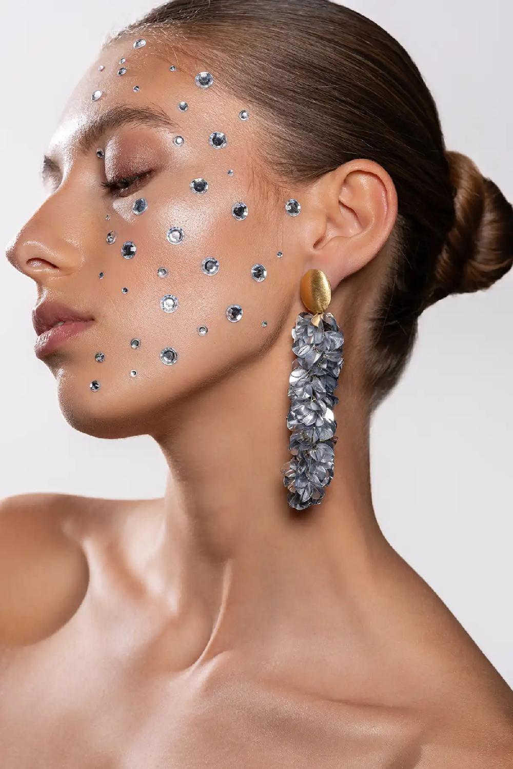 lott. gioielli Zilveren Sequin Oorbellen Snake L