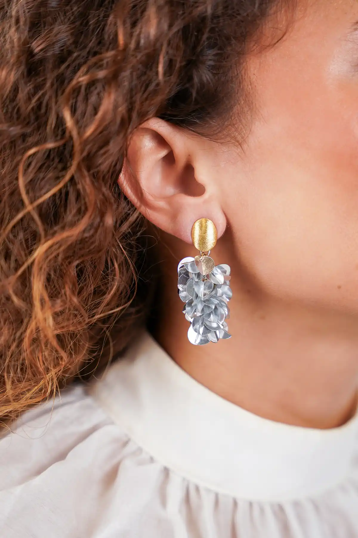 Lott. Gioielli Zilveren Sequin Oorbellen Snake M