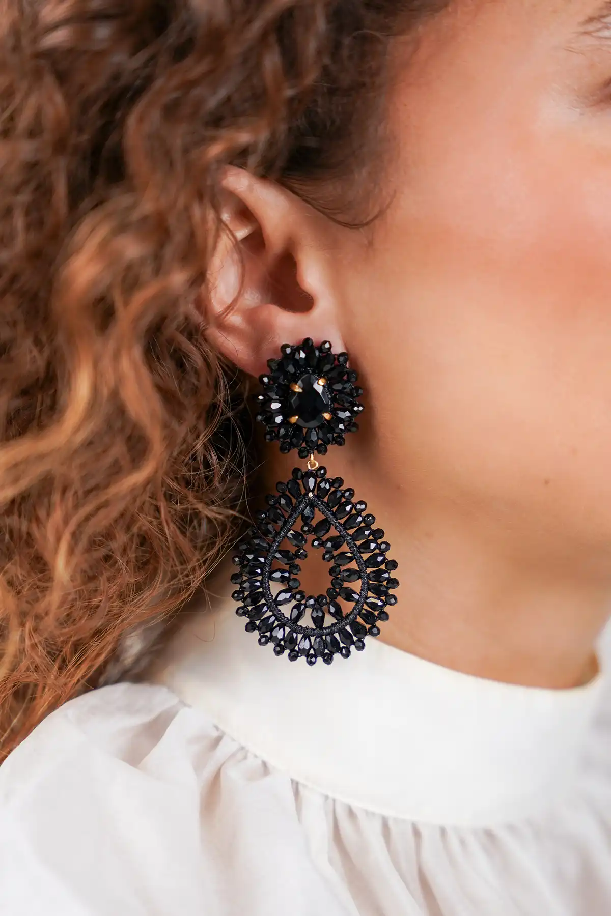 Lott. Gioielli Zwarte Oorbellen Apollo