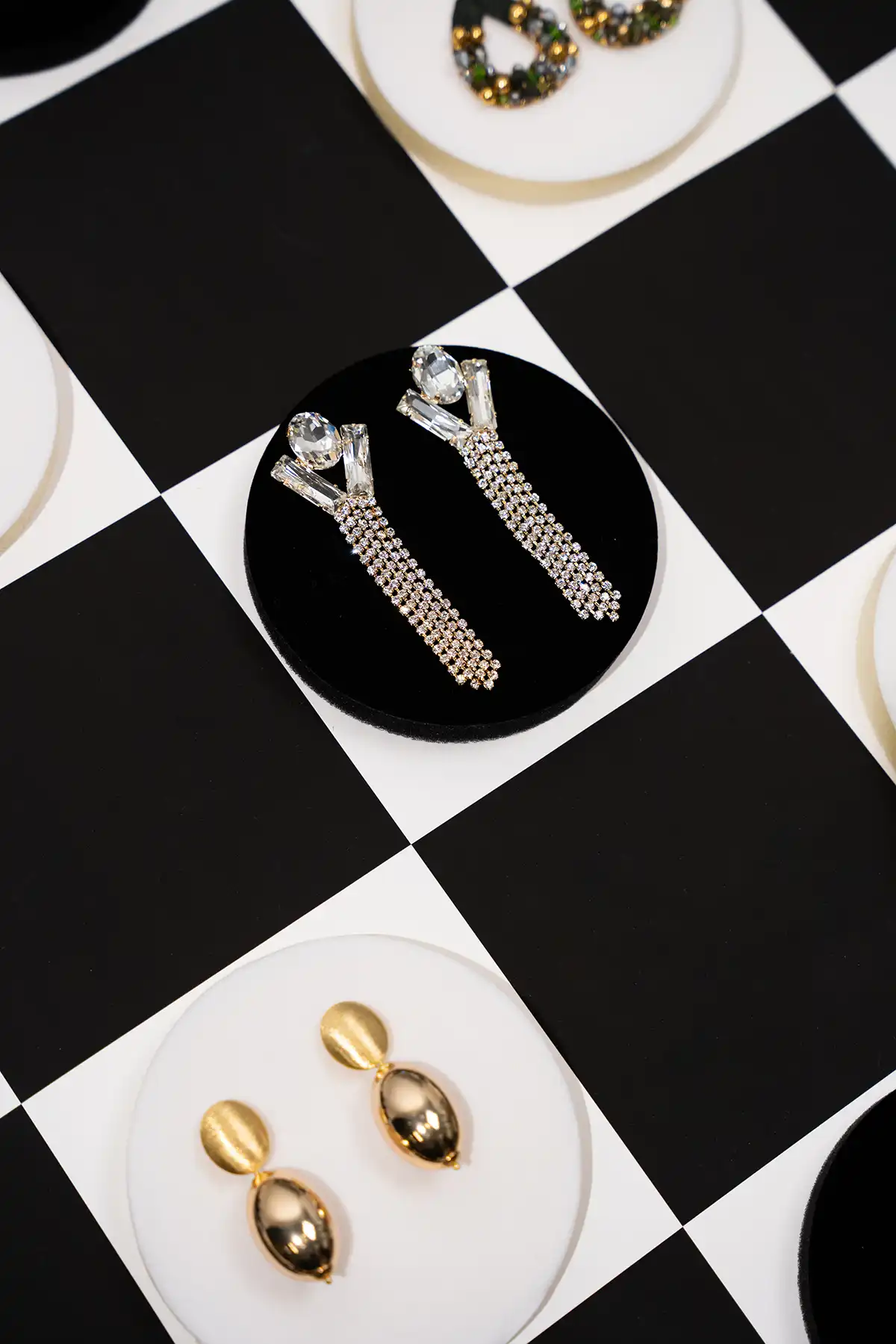 Lott. Gioielli Maudi Oorbellen Ovaal Waterval Kristal