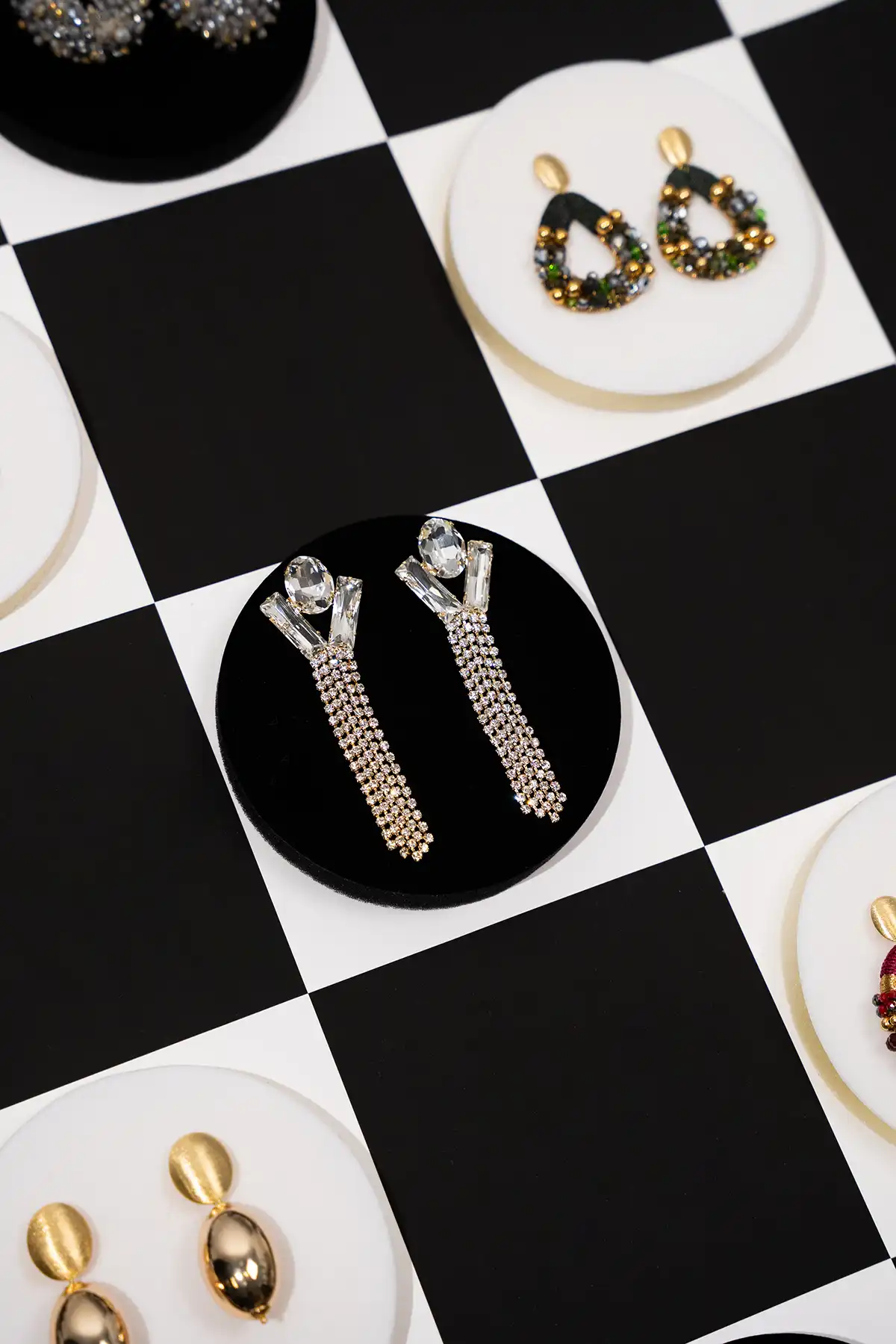 Lott. Gioielli Maudi Oorbellen Ovaal Waterval Kristal