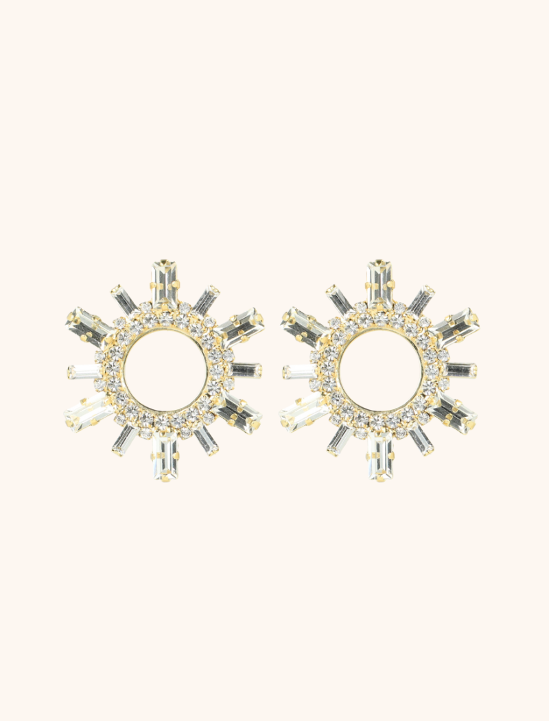 lott. gioielli Maura Oorbellen Large Baguette Kristal