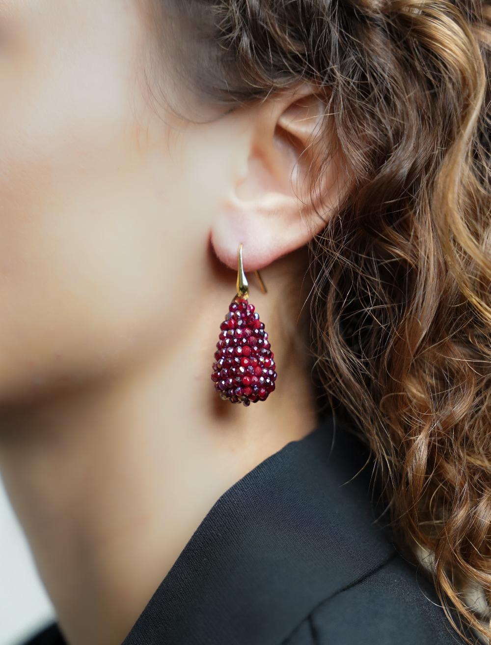 Lott. Gioielli Metallic Bordeaux Oorbellen Amy Cone S