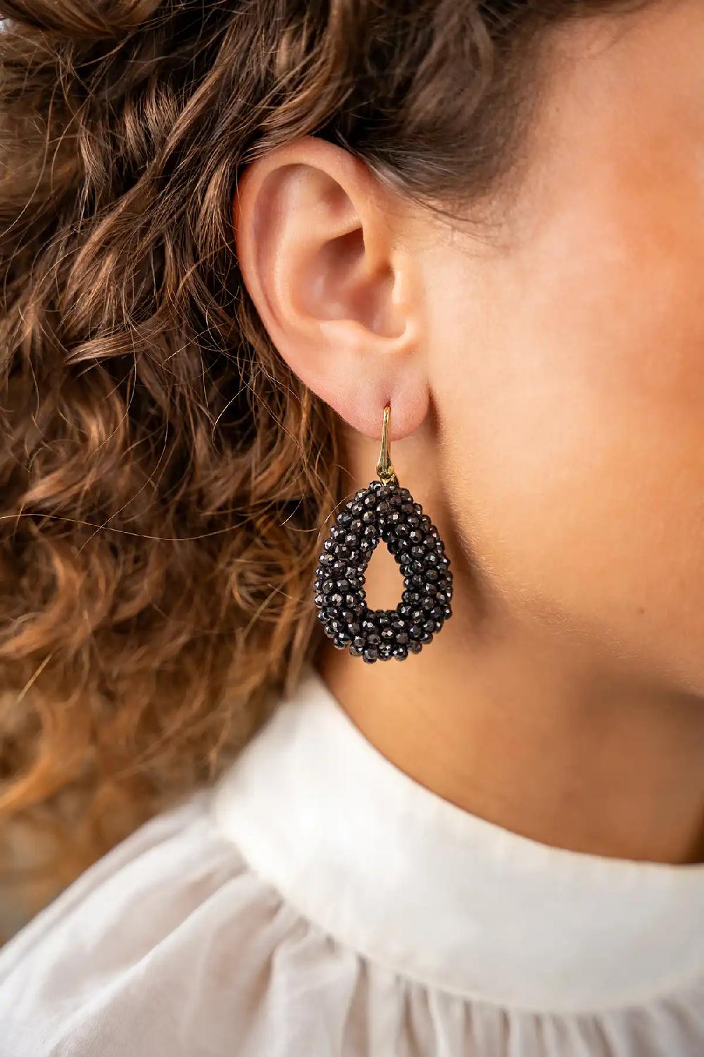 Lott. Gioielli Metallic Bruine Oorbellen Berry Drop S