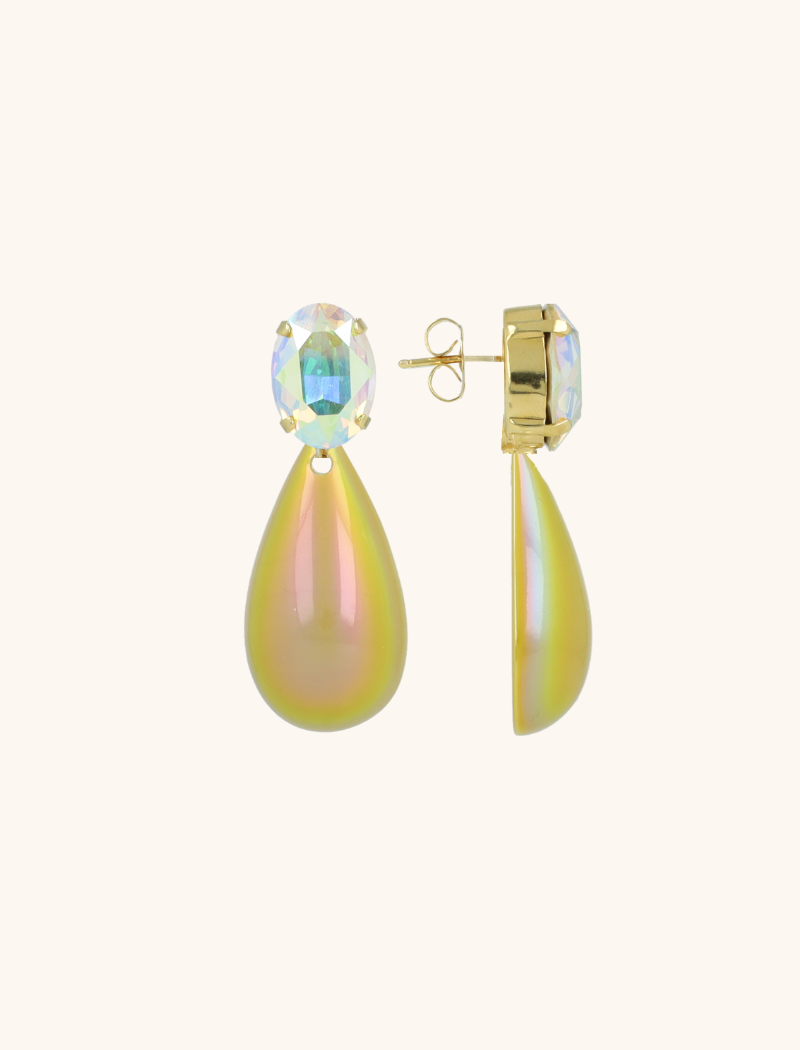lott. gioielli Metallic Mustard Oorbellen Jip Teardrop