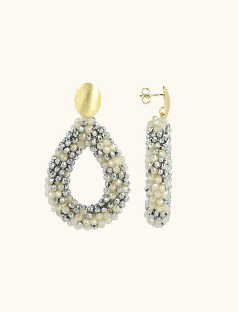 lott. gioielli Metallic Zilveren Nude Oorbellen Berry Drop L