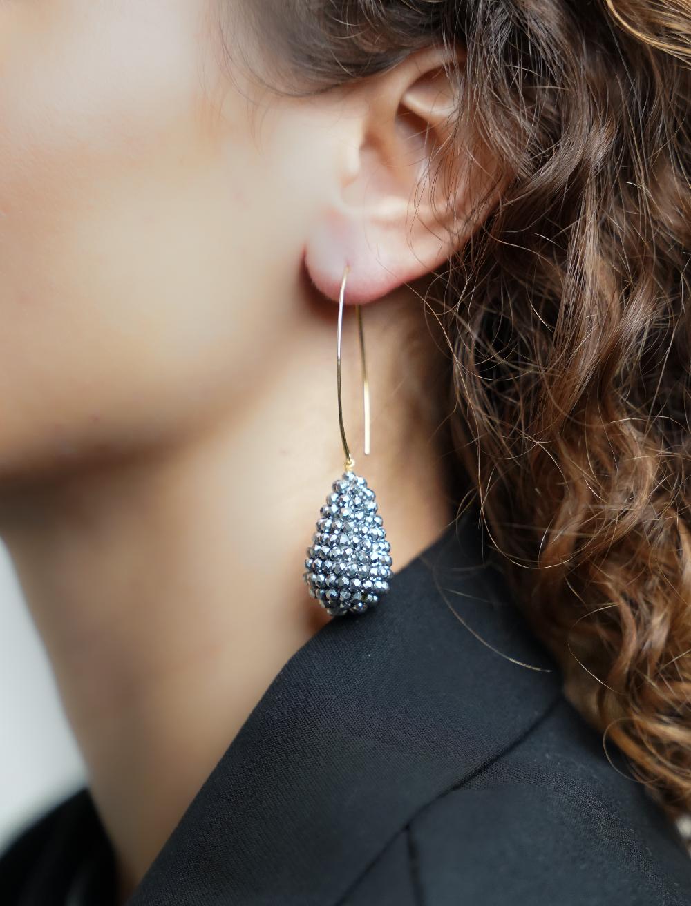 Lott. Gioielli Metallic Zilveren Oorbellen Amy Cone S