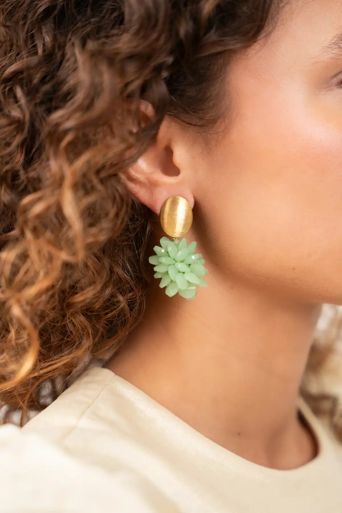 Lott. Gioielli Milk Mint Oorbellen Crystal Grape Sam