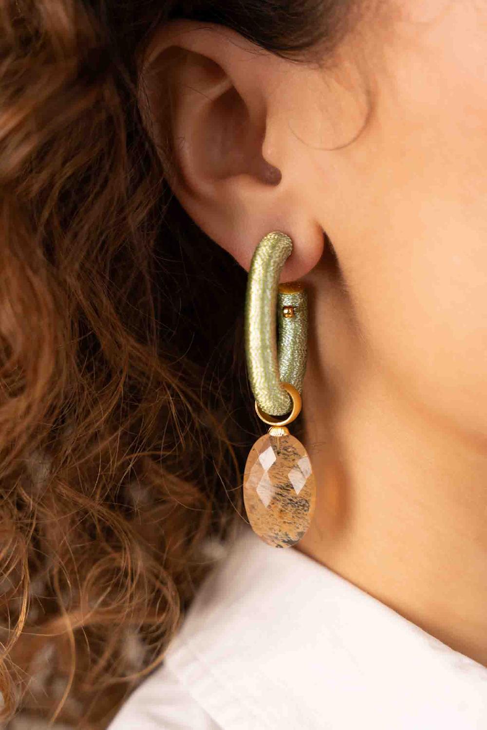 Lott. Gioielli Mint Oorbellen Evy Creool Ovaal M Beige