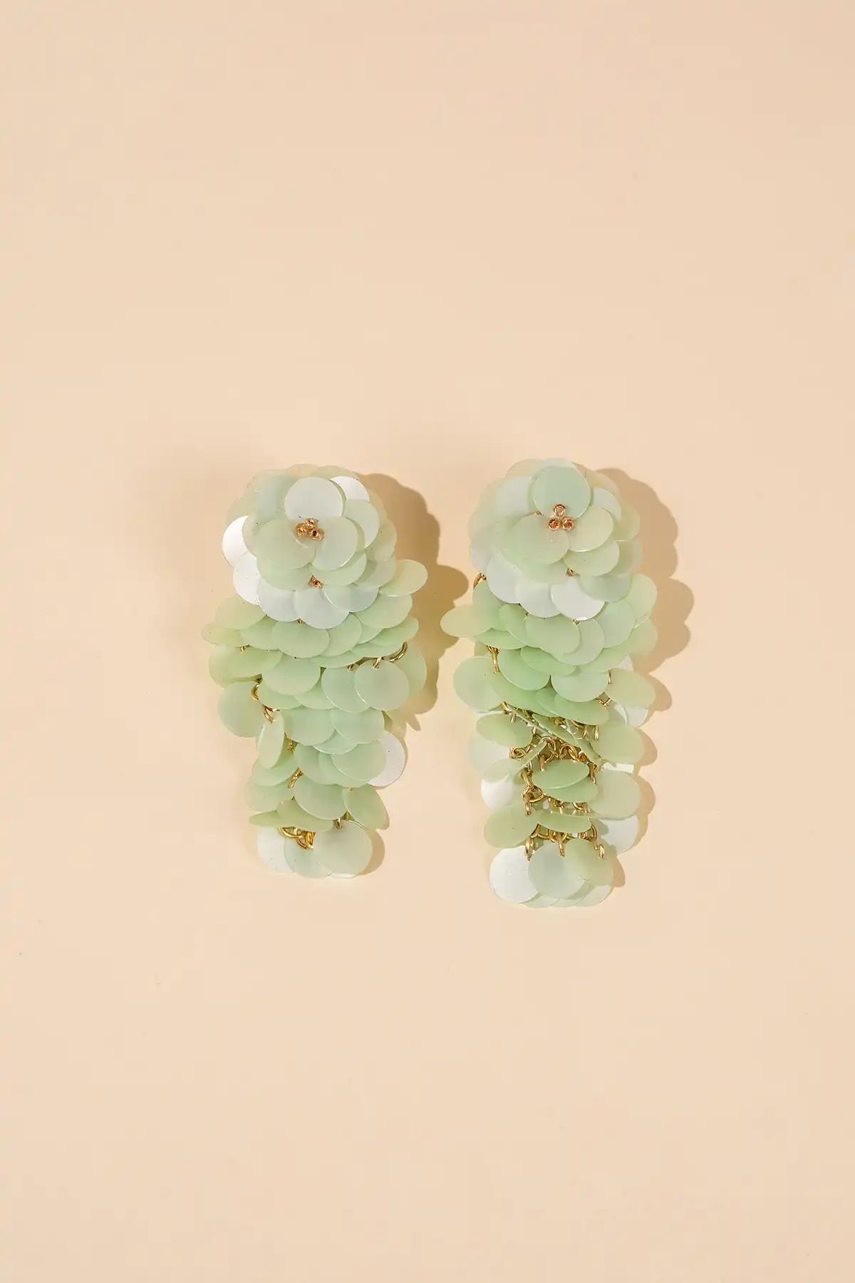 Lott. Gioielli Mint Oorbellen Linde Sequin Waterfall L