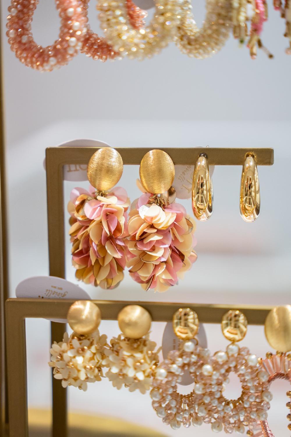 Lott. Gioielli Mix Roze Oorbellen Sas Sequin Ovaal M