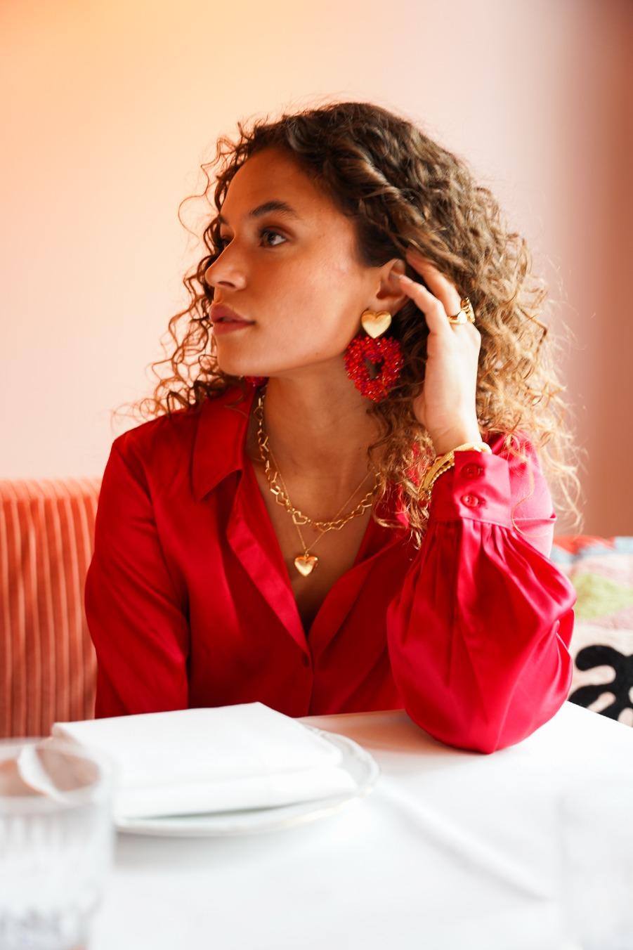 Lott. Gioielli Mixed Fuchsia Hart Oorbellen Valentina