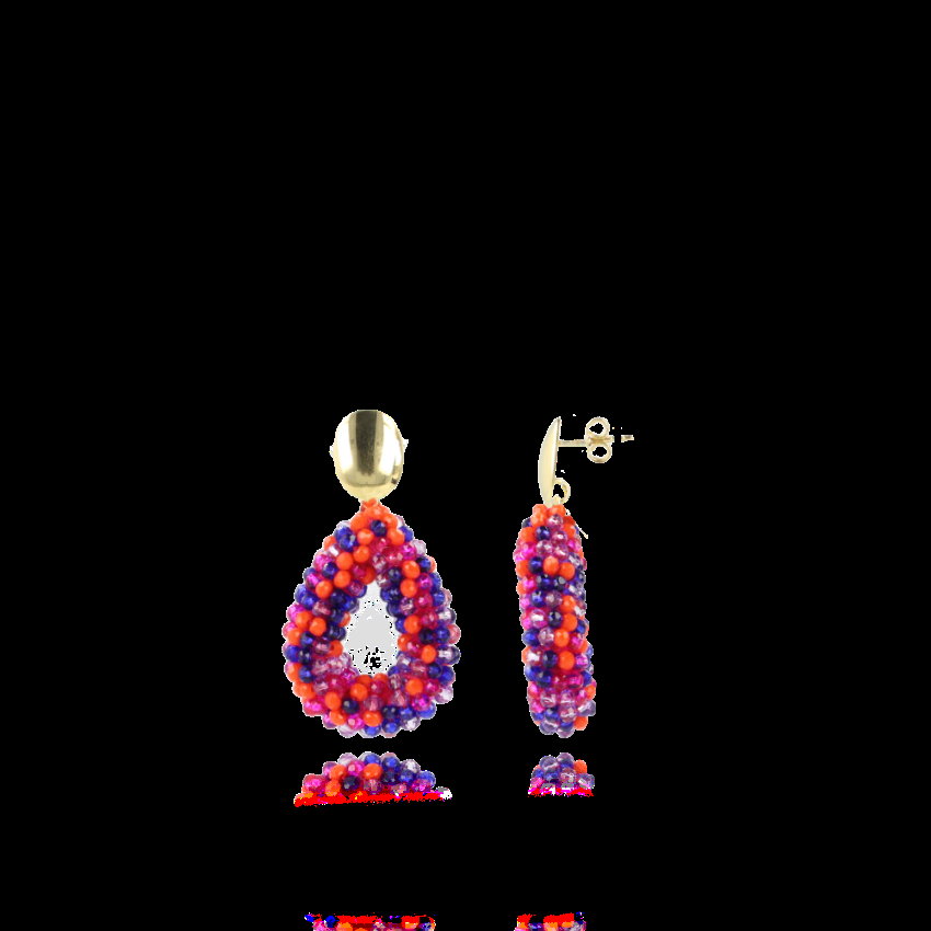 lott. gioielli Mixed Koningsblauwe Oorbellen Berry Glassberry Druppel S