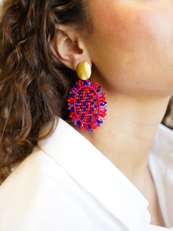 Lott. Gioielli Mixed Koningsblauwe Oorbellen Do Oval