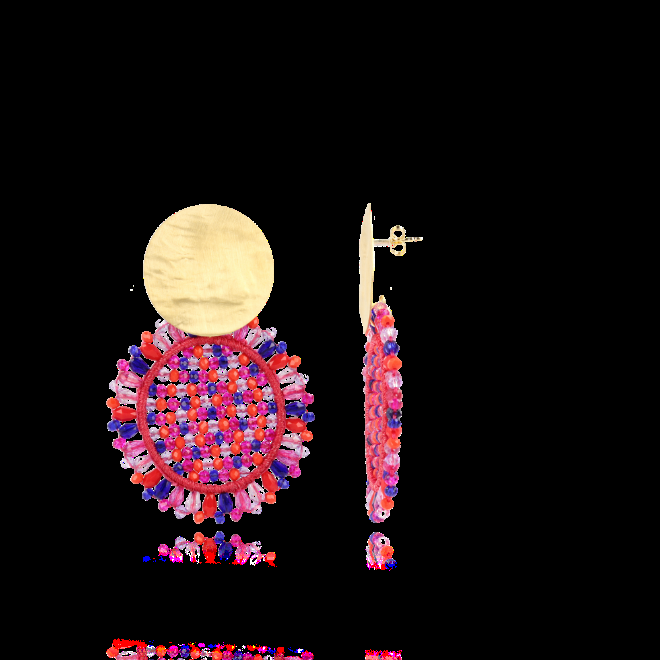 lott. gioielli Mixed koningsblauwe oorbellen Fie Rond