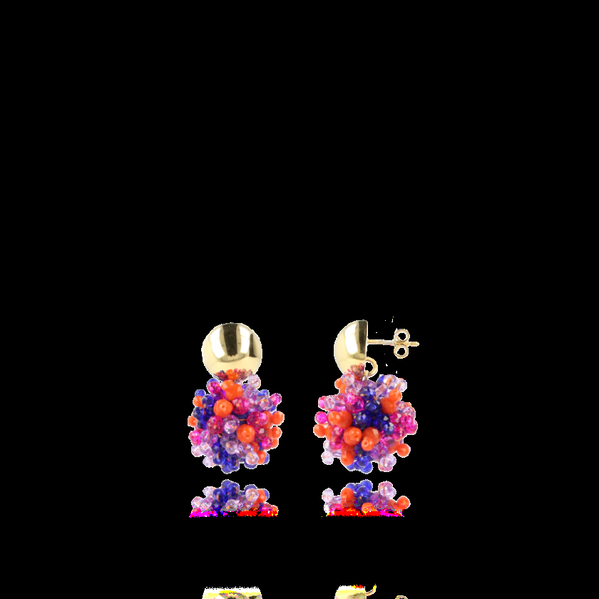 lott. gioielli Mixed koningsblauwe oorbellen Louise Glassberry Globe S Dubbel Tonal