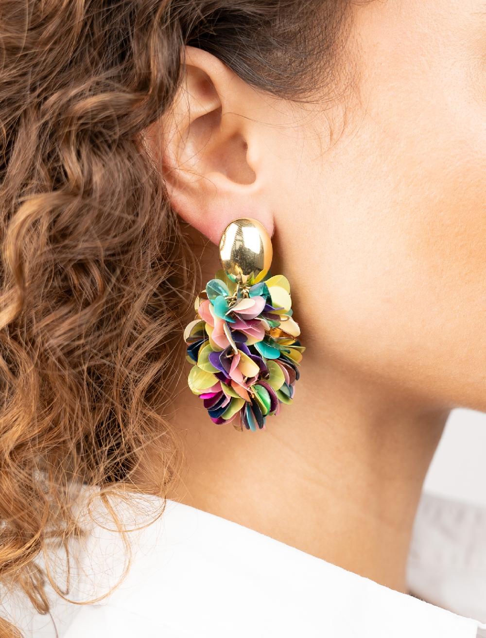 Lott. Gioielli Multi Mix Oorbellen Sas Sequin Ovaal M