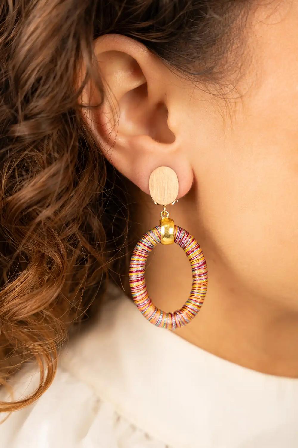 Lott. Gioielli Multicolor Oorbellen Faye Ovaal S Clip