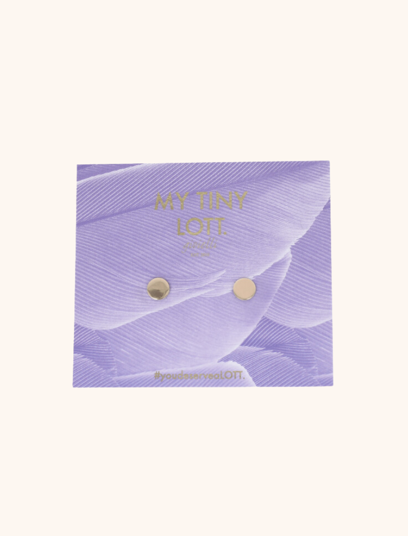 lott. gioielli My Tiny LOTT. Rose Symbol Clear coin mini oorbellen