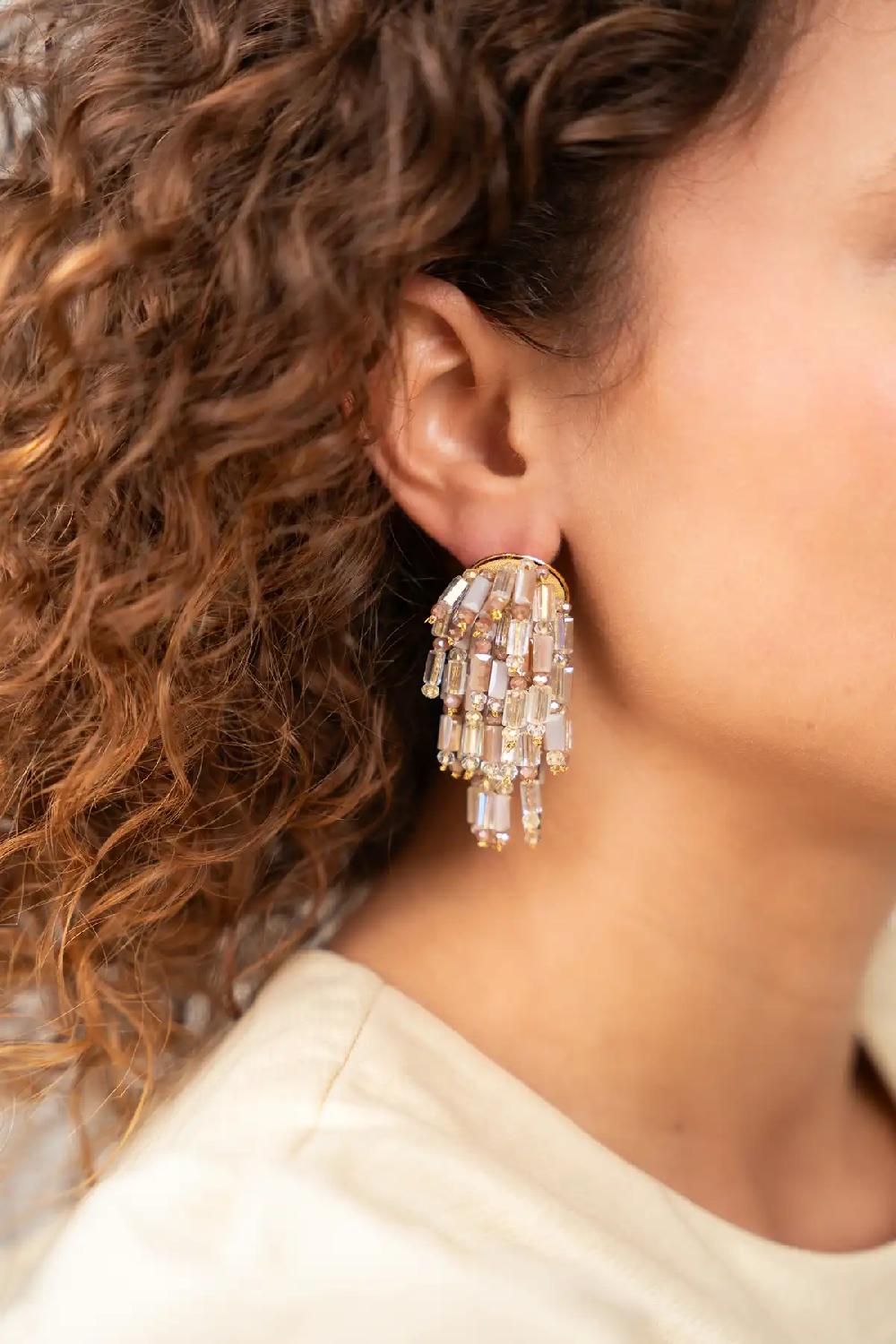 Lott. Gioielli Nude Mix Oorbellen Laura Tube Waterfall M