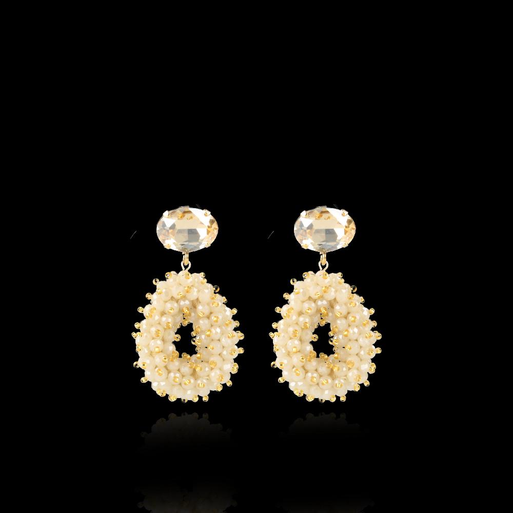 lott. gioielli Nude Oorbellen Double Stones Strass Shadow Drop S