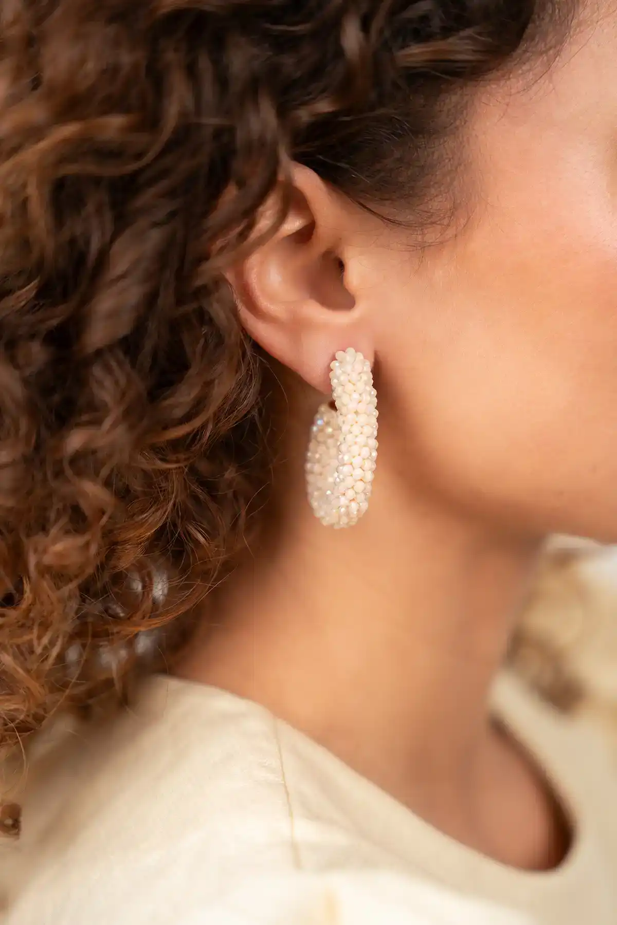 Lott. Gioielli Nude Oorbellen Ellis Glassberry Creole L