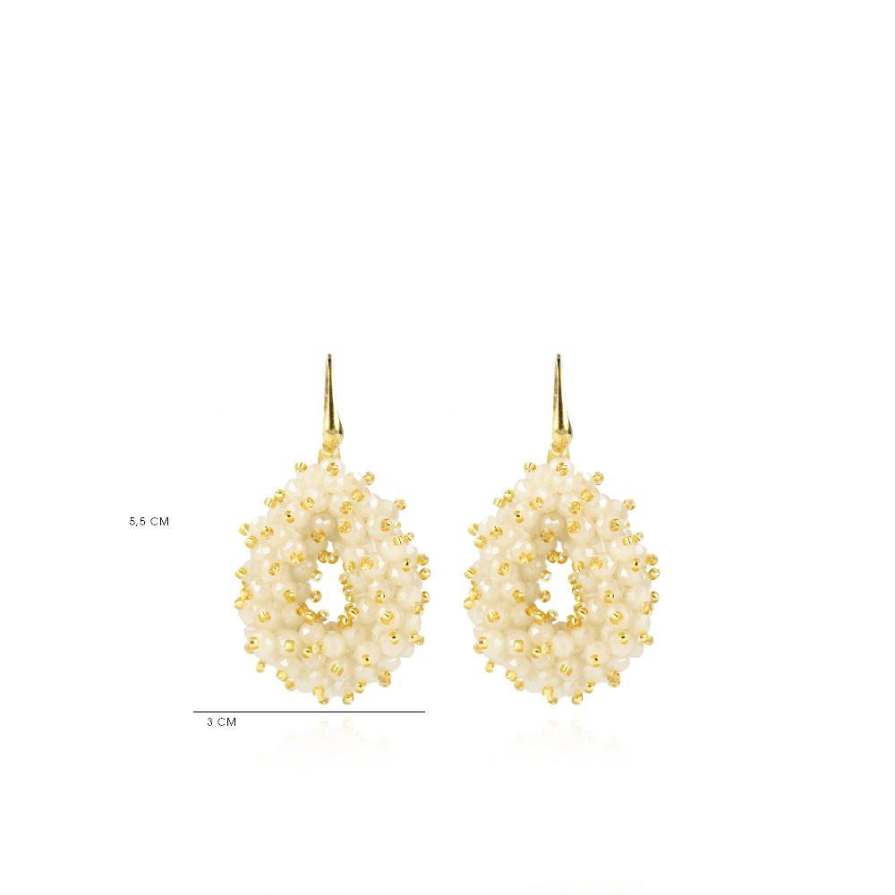 Lott. Gioielli Nude Oorbellen Louise Double Stones Drop S