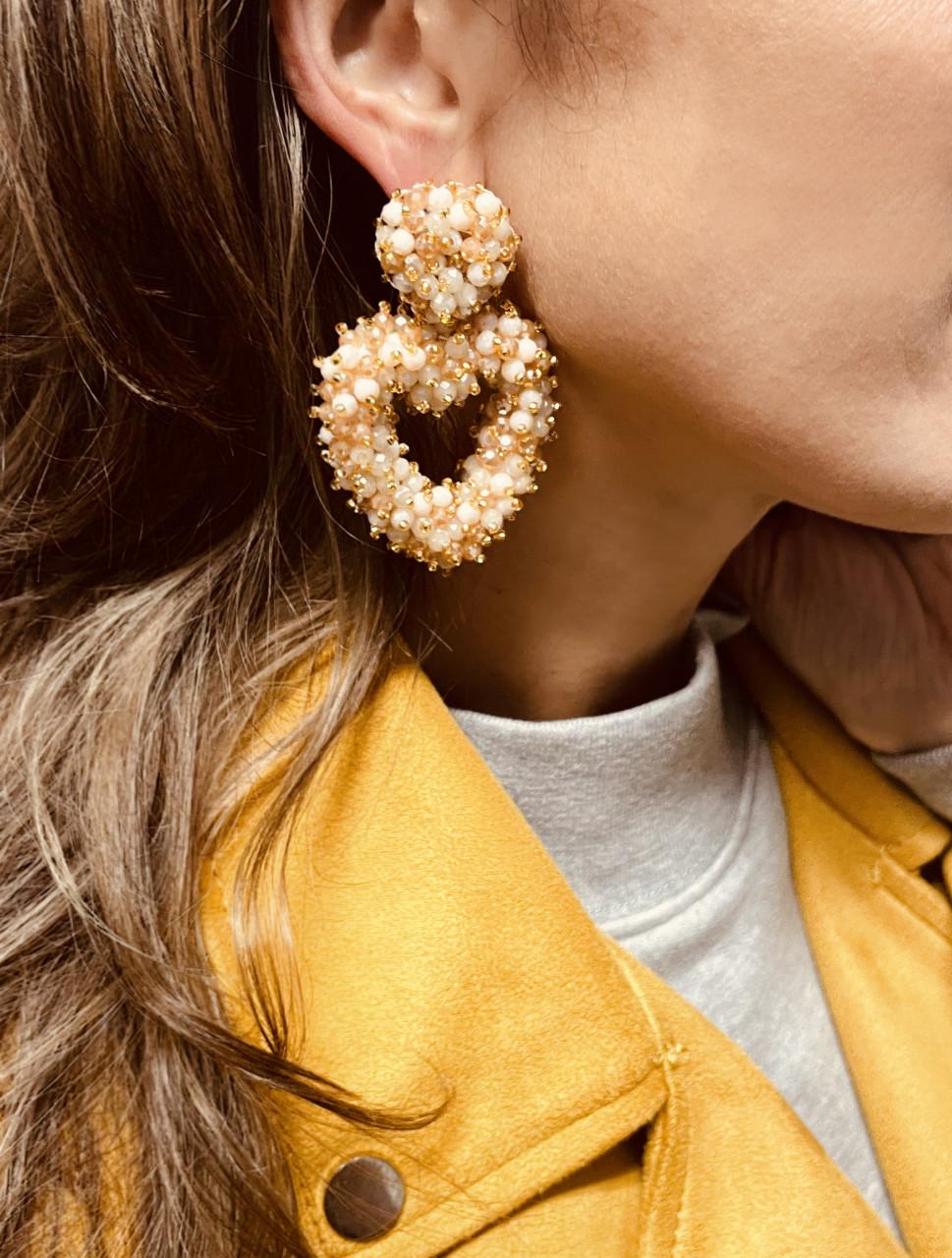 Lott. Gioielli Nude Oorbellen Valentina Double Stones