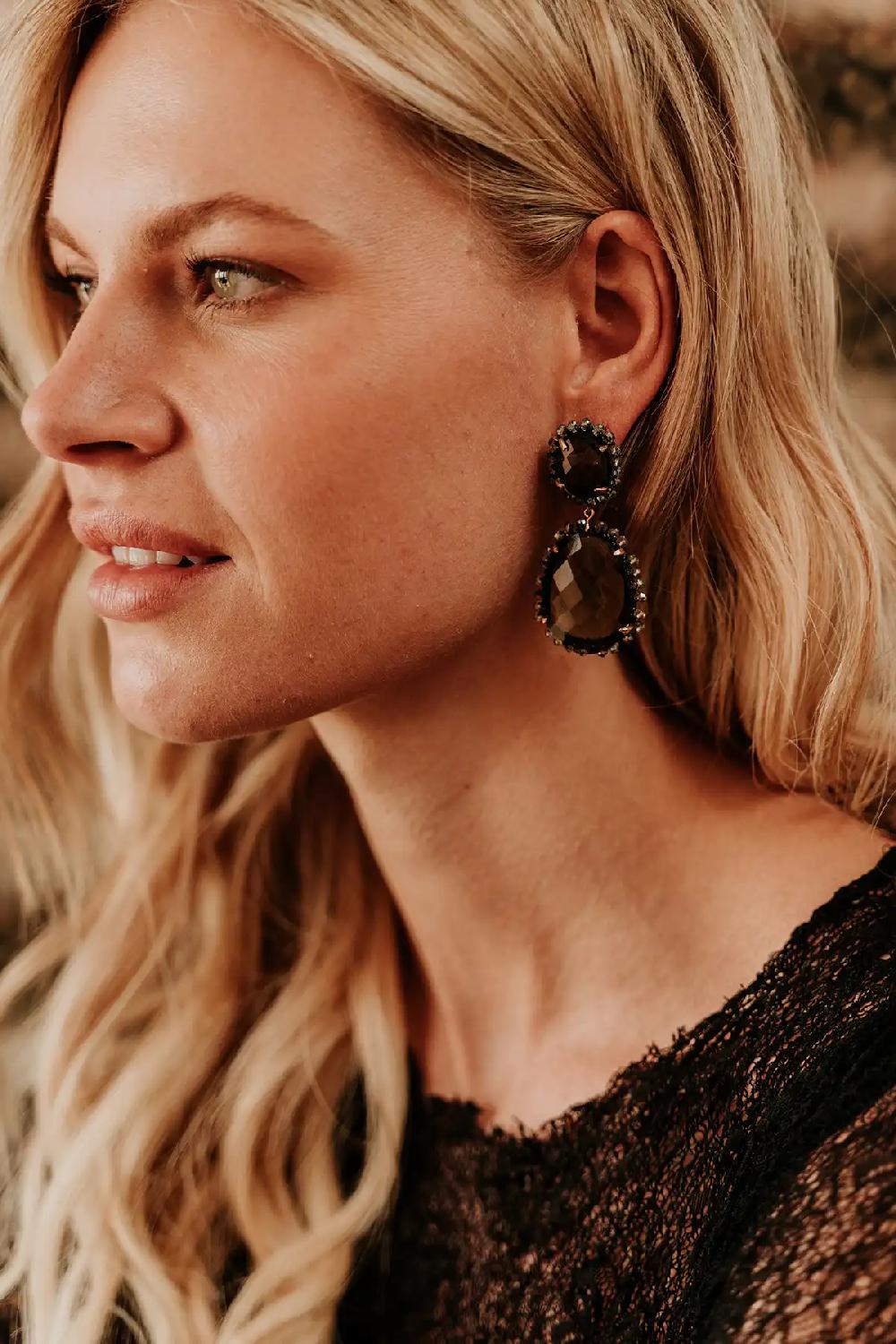 Lott. Gioielli Orange Crush Pendant Oorbellen Dubbel L