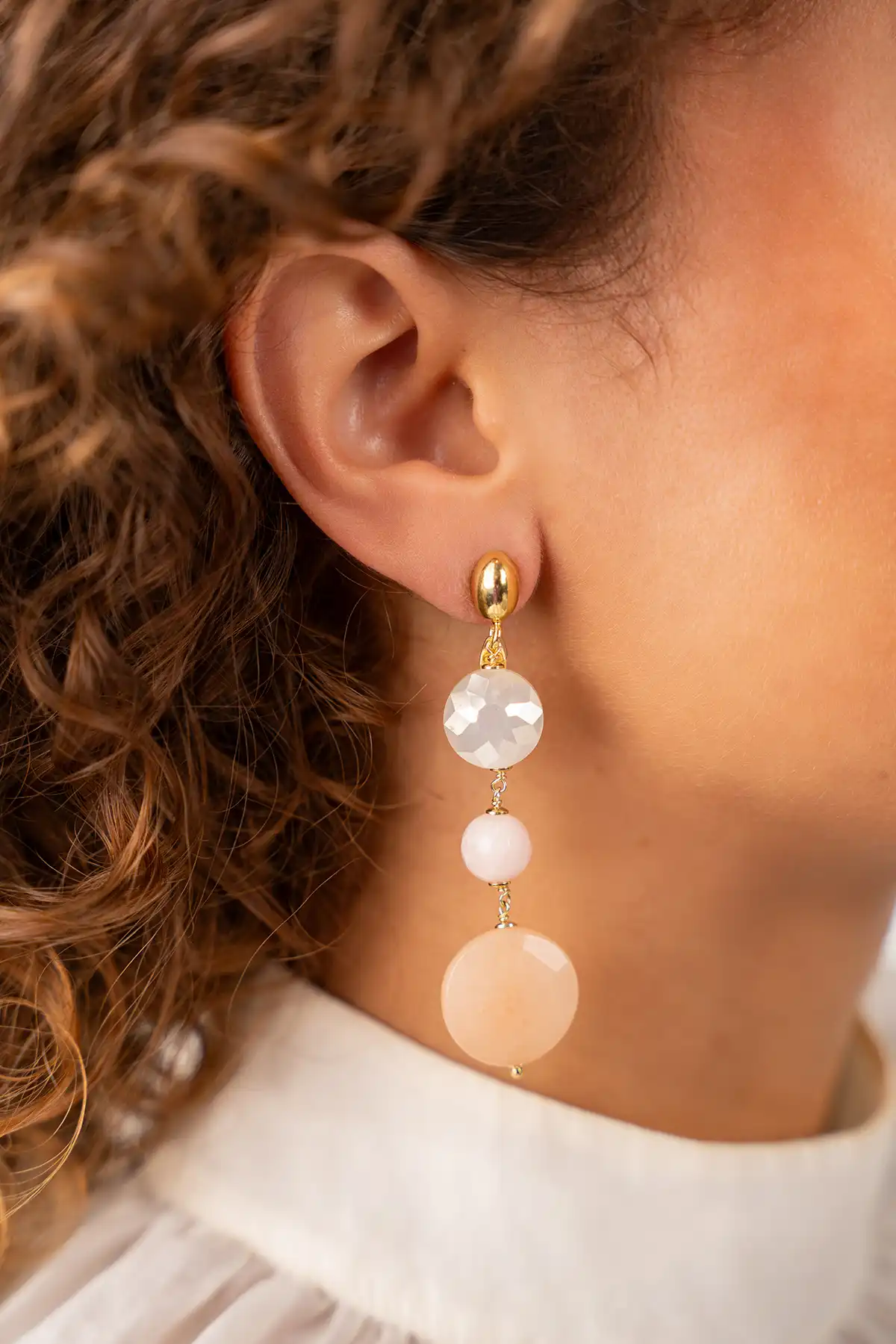 Lott. Gioielli Oranje Crush Oorbellen Fall Fantasia Three Stones